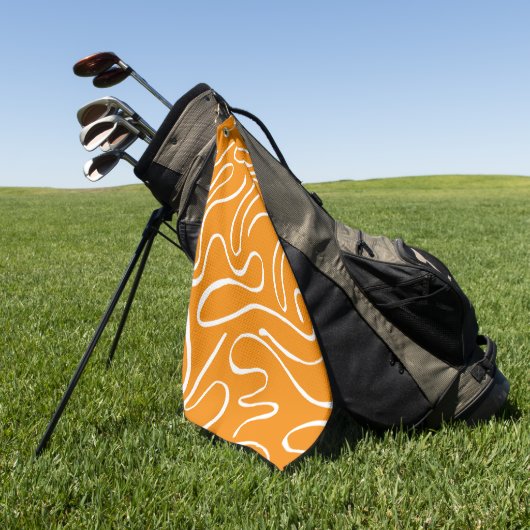 Abstracte Vibes Patroon Golfhanddoek (Groen)