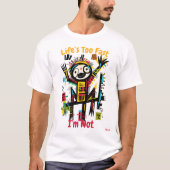Abstracte Vibrant Sloth Graphic T-shirt (Voorkant)