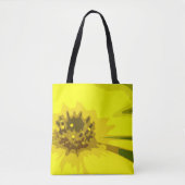  Abstracte Viergele Daisy Flower Tote Bag (Voorkant)