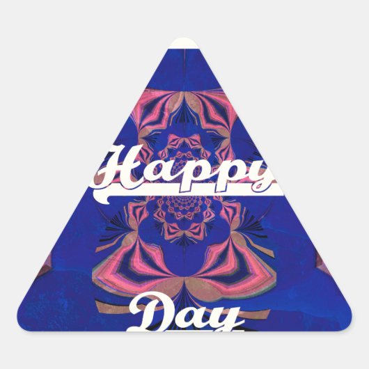 Abstracte viering van Onafhankelijkheidsdag kunst Sticker (Voorkant)