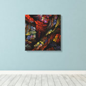 Abstracte vierkanaasschilderafdrukken voor kleuren canvas afdruk (Insitu (Houten vloer))