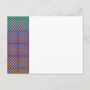 Abstracte vierkant 2 briefkaart