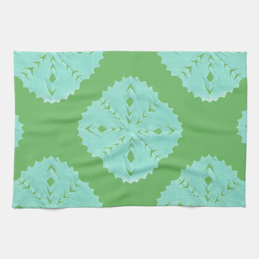 ABSTRACTE VIERKANTE BL WYCINANKI THEEDOEK (Horizontaal)