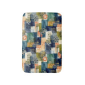 Abstracte vierkante patronen badmat (Voorkant Verticaal)