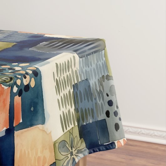 Abstracte vierkante patronen tafelkleed (Voorbeeld)