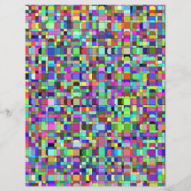Abstracte vierkante vormen multikleur patroon