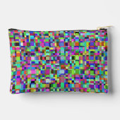 Abstracte vierkante vormen multikleur patroon klei etui (Achterkant)