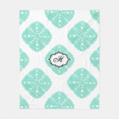 ABSTRACTE VIERKANTE WYCINANKI FLEECE DEKEN (Voorkant)