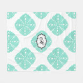 ABSTRACTE VIERKANTE WYCINANKI FLEECE DEKEN (Voorkant (Horizontaal))