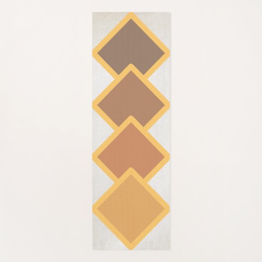 abstracte, vierkante yogamat (Voorkant)