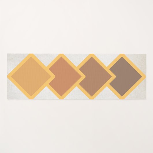 abstracte, vierkante yogamat (Voorkant (horizontaal))