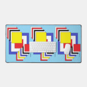 Abstracte Vierkanten Bureaumat (Keyboard & Muis)