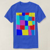 abstracte vierkanten t-shirt (Design voorkant)