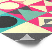 Abstracte vierkantjes 110419 poster (Hoek)