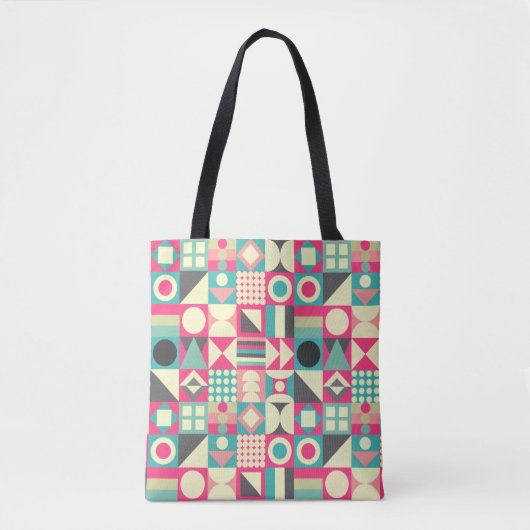 Abstracte vierkantjes 110419 tote bag (Voorkant)