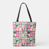 Abstracte vierkantjes 110419 tote bag (Achterkant)
