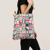 Abstracte vierkantjes 110419 tote bag (Dichtbij)