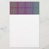 Abstracte vierkantjes 2 briefpapier (Voorkant)