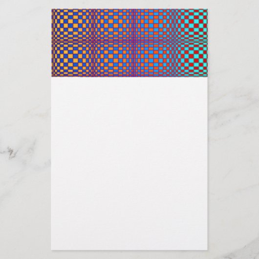 Abstracte vierkantjes 2 briefpapier (Voorkant)