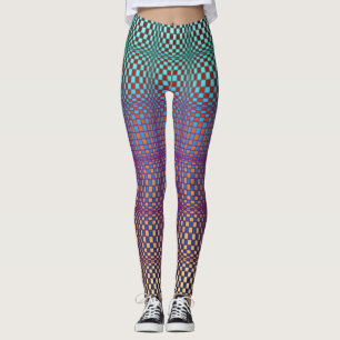 Abstracte vierkantjes 2 leggings