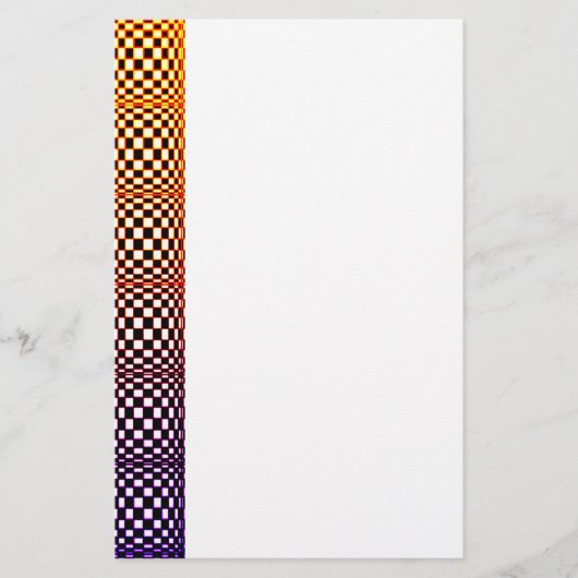 Abstracte vierkantjes 3 briefpapier (Voorkant)