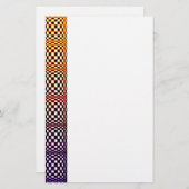 Abstracte vierkantjes 3 briefpapier (Voorkant / Achterkant)