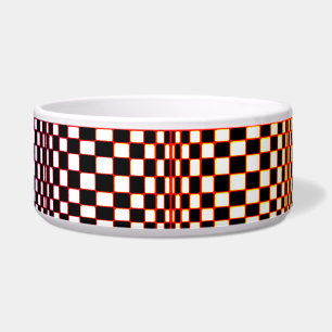 Abstracte vierkantjes 3 voerbakje