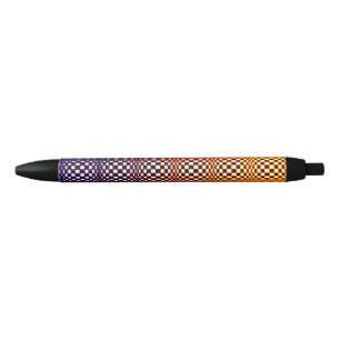Abstracte vierkantjes 3 zwarte inkt pen