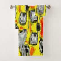 Abstracte vierkantjes gevormd uit krassen boven ge