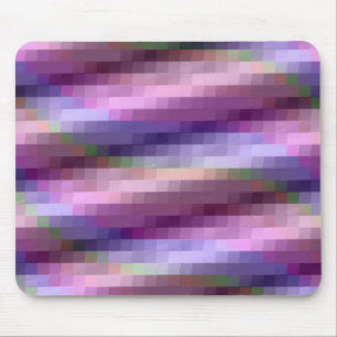 Abstracte vierkantjes in Paars, roze en blauw Muismat