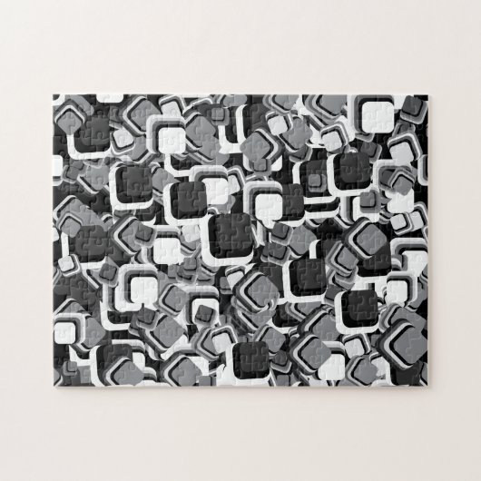 Abstracte vierkantjes legpuzzel (Horizontaal)