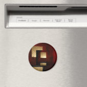 Abstracte vierkantjes magneet (Insitu (Vaatwasser))