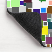 Abstracte vierkantjes muismat (Hoek)