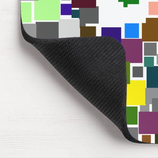 Abstracte vierkantjes muismat (Hoek)