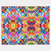 Abstracte vierkantjes notitieboek laptop fleece deken (Voorkant (Horizontaal))