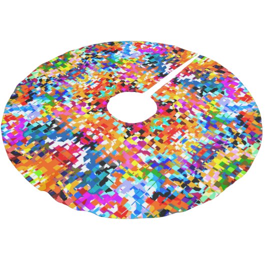 Abstracte vierkantjes notitieboek laptop kerstboom rok (Gekanteld)