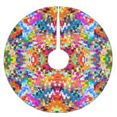 Abstracte vierkantjes notitieboek laptop kerstboom rok (Voorkant)