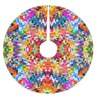 Abstracte vierkantjes notitieboek laptop kerstboom rok