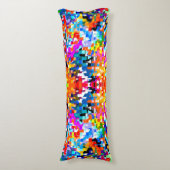 Abstracte vierkantjes notitieboek laptop lichaamskussen (Voorkant Verticaal)