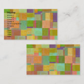 Abstracte vierkantjes visitekaartje (Voorkant / Achterkant)