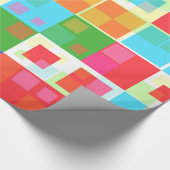 abstracte vierkantjes voor het verpakken van papie cadeaupapier (Hoek)