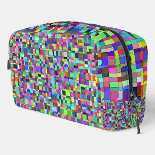 Abstracte vierkantjes Vormen Multicolor Toilettas Toilettasje