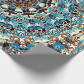 Abstracte vierkantsachtergrond. Ronde mandalorname Cadeaupapier (Hoek)