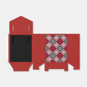 Abstracte vierkantsgeometrie zonder naadloze ingec bedankdoosjes (Uitgevouwen)