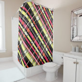 Abstracte vierkantsgeometrie zonder naadloze ingec douchegordijn (In situ)