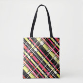 Abstracte vierkantsgeometrie zonder naadloze ingec tote bag (Voorkant)