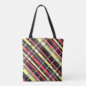 Abstracte vierkantsgeometrie zonder naadloze ingec tote bag (Achterkant)