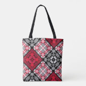 Abstracte vierkantsgeometrie zonder naadloze ingec tote bag (Achterkant)