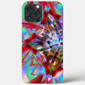 Abstracte vijfhoekige ster vermengd in warboel van Case-Mate iPhone case (Achterkant)