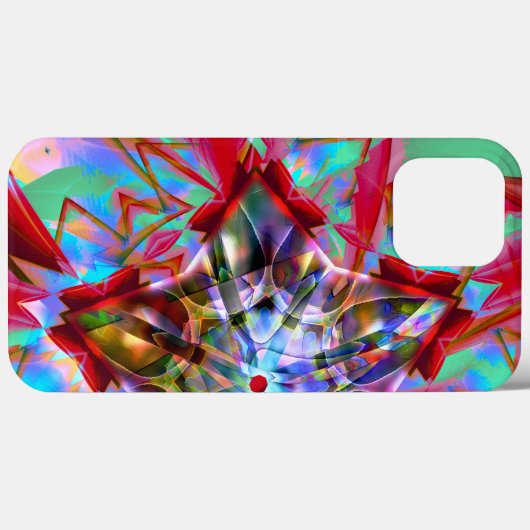Abstracte vijfhoekige ster vermengd in warboel van Case-Mate iPhone case (Achterkant (horizontaal))